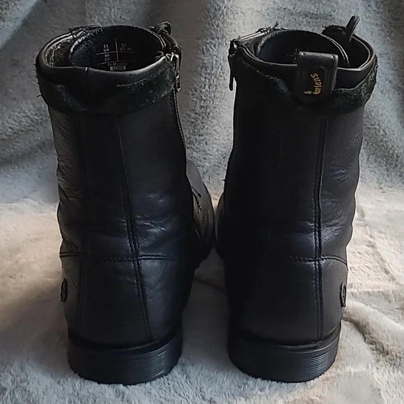 Dr. Martens 11563 Leather Boots Side Zip Lace Up Mens 12 - Picture 2 of 11